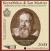 San Marino 2 euro 2005 Galileo Galilei BU in blister